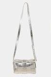 Woven Crossbody Bag with Adjustable Strap