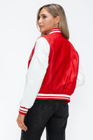 "B" is for Beauty's Bomber Jacket in Red