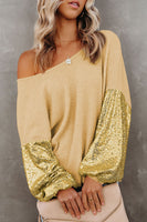 Sequins Sparkle Sleeve Top