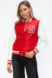 "B" is for Beauty's Bomber Jacket in Red