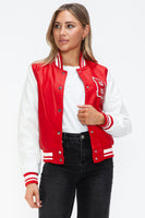 "B" is for Beauty's Bomber Jacket in Red