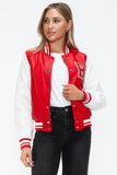 "B" is for Beauty's Bomber Jacket in Red