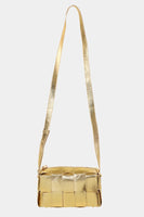 Woven Crossbody Bag with Adjustable Strap