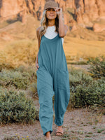 Sleeveless Jumpsuit with Pockets