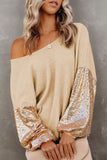 Sequins Sparkle Sleeve Top