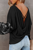 Sequins Sparkle Sleeve Top