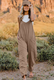 Sleeveless Jumpsuit with Pockets