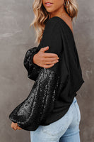 Sequins Sparkle Sleeve Top