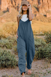 Sleeveless Jumpsuit with Pockets