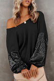 Sequins Sparkle Sleeve Top