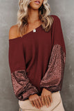 Sequins Sparkle Sleeve Top